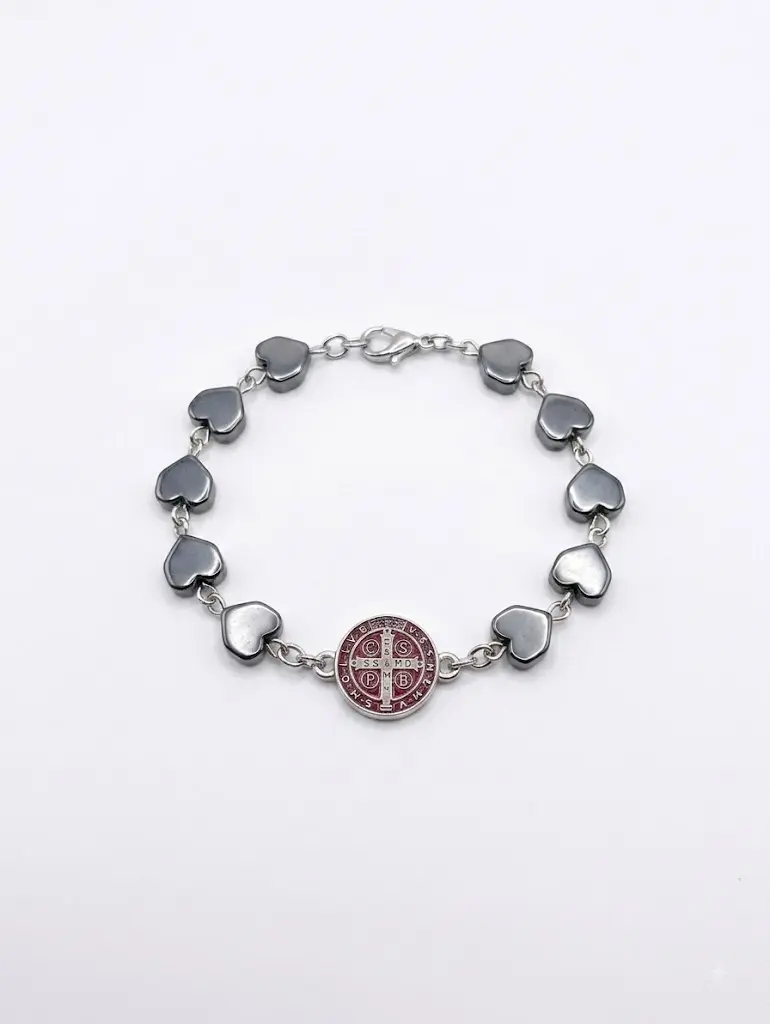 Pulsera decenario - Corazón de acerina